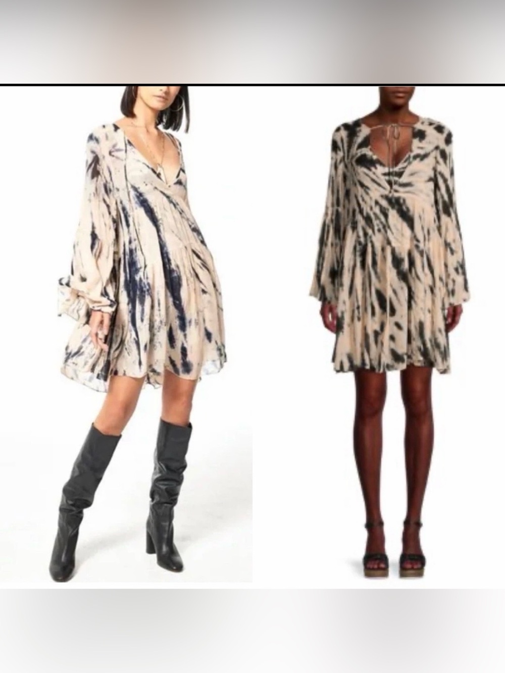 Young Fabulous & Broke Tie Dye Rosa Mini Dress